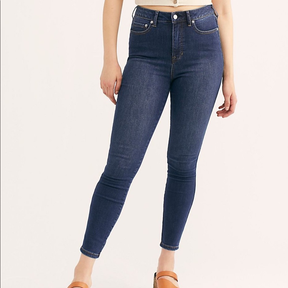 Free People CRVY High Rise Super Skinny Jeans